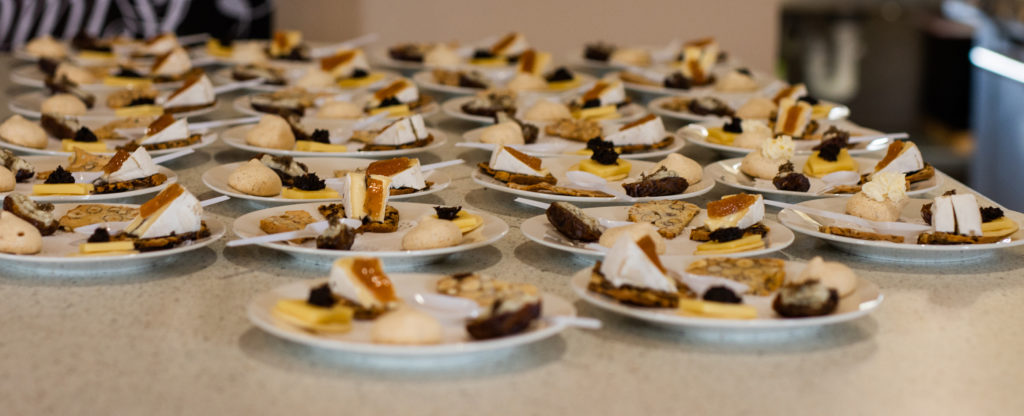 ttruffle tasting plates ready for service